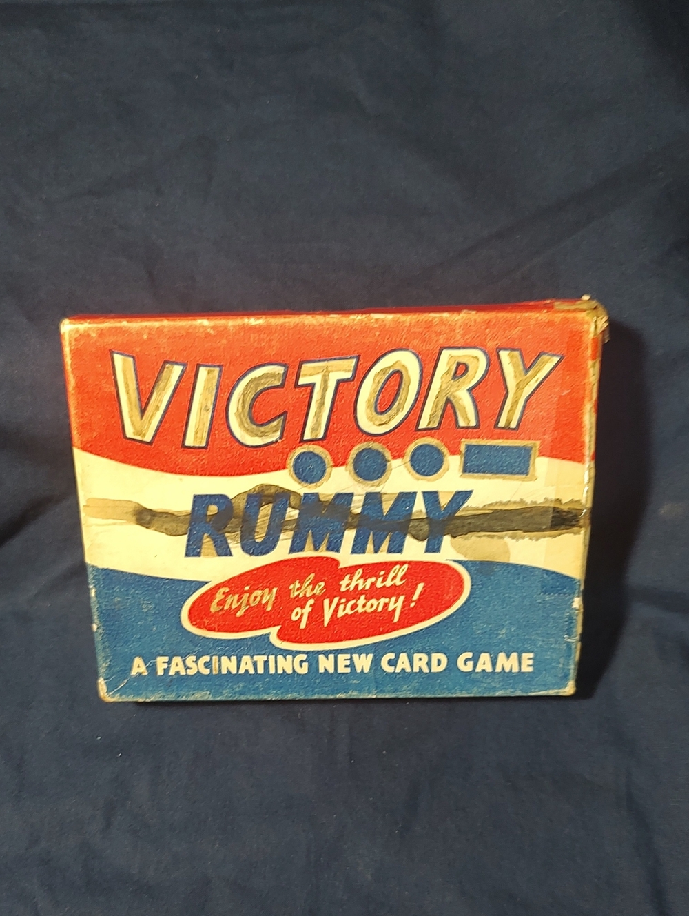 Vintage 1942 WWII Victory Rummy Card Game - 100% Complete Set